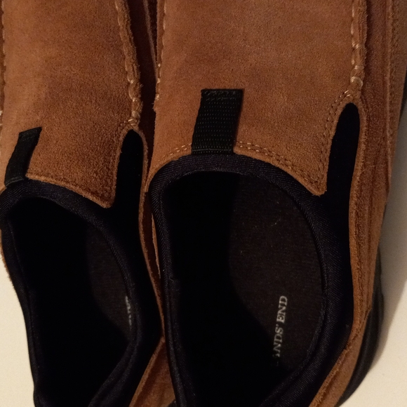 Lands End Men's Suede Slip On Shoes - Picture 3 of 8